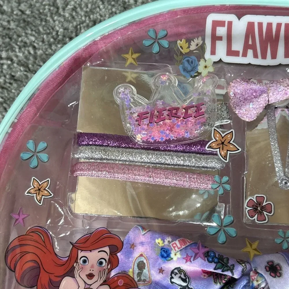 Disney Princess Scrunchies Hair Tie Sets Carry Bag Cinderella Lot Of 5